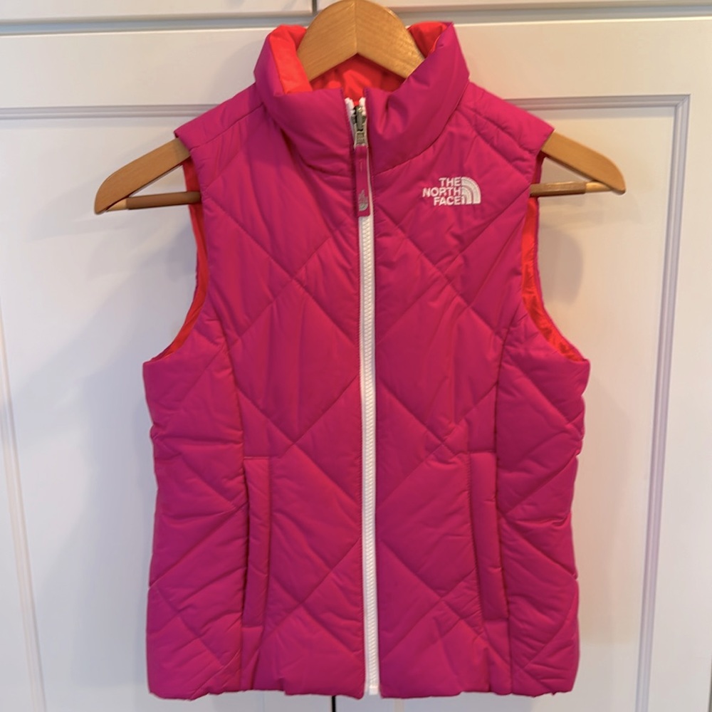 Girls North Face Puff Vest Size 10